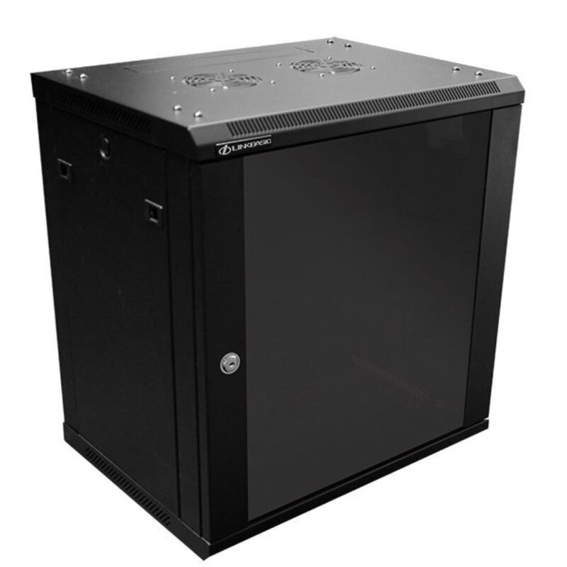 Linkbasic 12U Fixed Wall Box: Server Network Rack / Cabinet. 19-inch